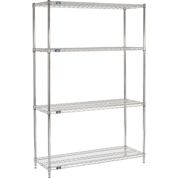 Nexel ESD, 4 Tier, Wire Shelving Starter Unit, 54W x 18D x 74H 18547ESD - main